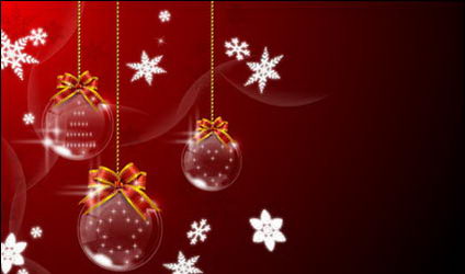 Christmas hanging ball Vector material -1