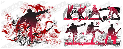 Vector material dynamic figures in Pictures