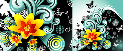 Vector trend pattern design material