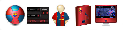 The team - Barcelona theme of the computer icon png