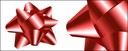 Red Ribbon Ball Vector